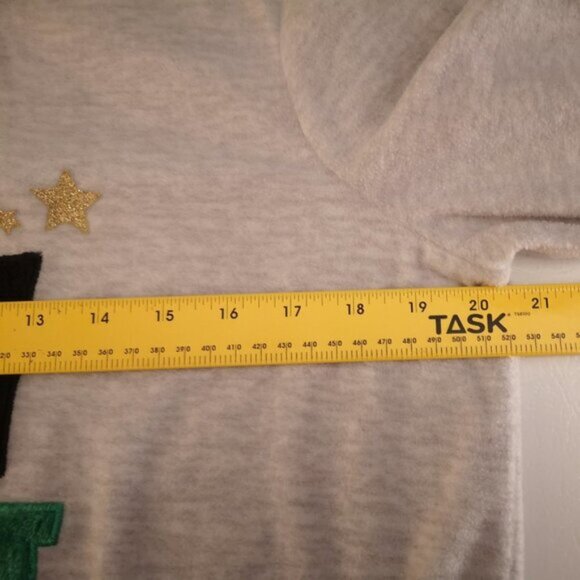 George Ladies Size Medium Light Grey Lightweight Fleece Sleep Top - Picture 5 of 7